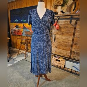 GAP Blue and White Floral Shirt